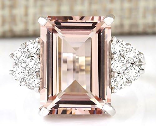 Fashion Women 925 Silver Morganite Gemstone Ring Engagement Wedding Jewelry 6-10 (6)