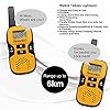 Amanico-Kids-Walkie-Talkies-22-Channel-FRSGMRS-2-Way-Radio-2-miles-up-to-37-Miles-UHF-Handheld-Smart-Mini-Size-33-In-Length-for-girls-boys-Kids-Children-Teens-1-Pair-Orange