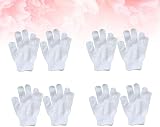 Healifty 8Pcs White Exfoliating Bathing Gloves Soft Nylon Wash Mitts view 5