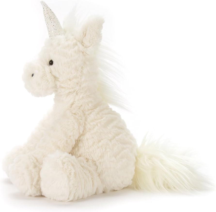 Jellycat Fuddlewuddle Unicorn Stuffed Animal, Medium, 9 inches: Toys & Games