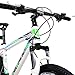 Hiland 26 Inch Mountain Bike Aluminum MTB Bicycle with 17 Inch Frame Kickstand Disc-Brake Suspension Fork Cycling Urban Commuter City Bicycle White Greenthumb 2