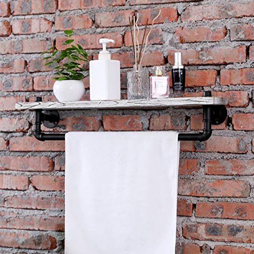 Organizer Da Parete MyGift In Legno Shabby - Con Lavagna, Ganci Per Chiavi E Scomparto Per Posta, 40x29 Cm - Foto 10