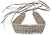 Lovful Women's Bowknot Lace Obi Belt Self Tie Waist Band Cinch Wide Boho Belts,Khaki
