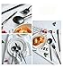 Jinsen Stainless Steel Flatware Set for Home Kitchen Restaurant Hotel (Matt Black)