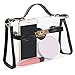 kilofly Women's Purse Small Transparent Shoulder Crossbody Clear Clutch + Wallet