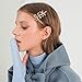 10PCS Word Hair Clip Letter Bobby Pins Sparkly Gold Barrettes Bling Handmade Luxury Crystal Hair Jewellery Headwear Accessories for Women Girls