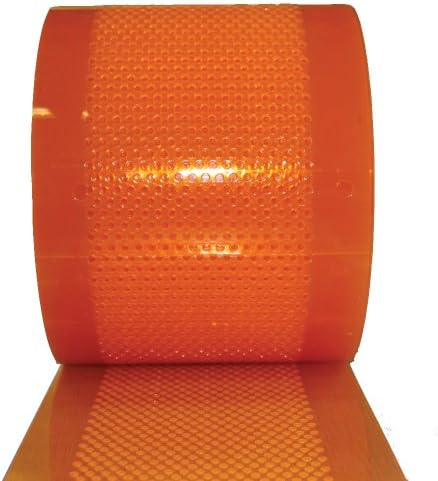 Aleco 175107 Clear-Flex II PVC Standard AirStream Strip Door Bulk Roll, 75' Length x 12" Width x 0.12" Thick, Amber