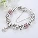 Presentski Silver Plate Charm Bracelet Show Love Gifts for Girls