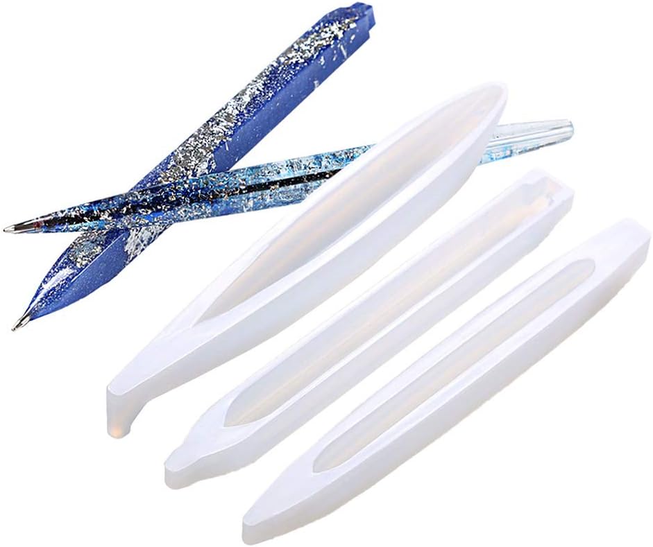 Pen Silicone Mold -MOMU-Ballpoint Pen UV Epoxy Resin Casting Mold Penholder Silicone Mold DIY Art Craft