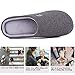 HomeIdeas Men's Coral Fleece Lining with High Density Memory Foam Classicism Slip-on Slipper (US Men's Size 13-14), Dark Gray