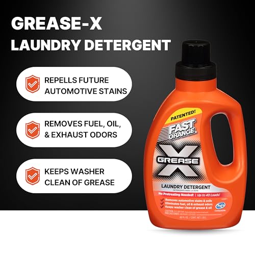 Fast Orange 22340 Fast Orange Grease X Mechanic's Laundry Detergent Liquid, 40 photo 10