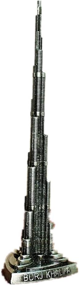 Jollin Travel Gifts Burj Khalifa Tower Models Statue Handmade Arts Crafts Collectible Souvenirs for Tabletop Home Decoration Kids Adult Gift