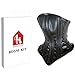 Strapon Face Neck Bound Leather -Davidsource Head Harness Slave Restraint Black Leather No Pungent Smell Corset Muzzle Posture BDSM Unisex Bondage Kit (18 Inches Neck Round, Black)