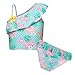 BAOHULU Girls Swimsuits Two Piece Bikini Set Flower Ruffle Bathing Suit Swimwear