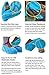 Premium Boot & Shoe Covers Disposable Booties - 100 Pack - Durable, Non-Slip, Non-Toxic, Water Resistant, Recyclable Protectors for Indoor & Outdoor - Large Size Fits Most Shoes (Black)