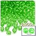 The Crafts Outlet 1,000pc Faceted Plastic Transparent Beads Round 6mm Clear Beads
