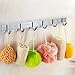 HOMEIDEAS Coat Hook Rack Wall Mounted 17-Inch Brushed Nickel SUS304 Stainless Steel Bath Towel Hook Coat Rail 6 Hooks