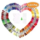 Soledi Embroidery Floss 100 Skeins Embroidery Thread Rainbow Color Cross Stitch Floss