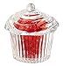 Le'raze Elegant Crystal Cupcake Candy Dish, Cookie's Holder, With Lid for Home/Office Decor Candy Jar