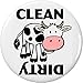 Clean / Dirty (Cow black & white) 2.25