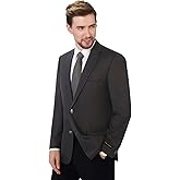 P&L Men's Modern Fit Two-Button Blazer Lightweight Sport Coat Casual Stretch Suit Jacket for Business & Daily Wear