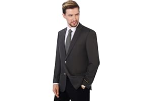 P&L Men's Classic Fit Blazer Elegant Suit Jacket Stretch Sport Coat for Business Daily Wear, Regular and Big & Tall Sizes