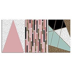 3 Piece Canvas Wall Art-Modern Nordic Style-Canvas Prints Home Artwork Decoration for Living Room,Bedroom - 16"x24" x 3 Panels