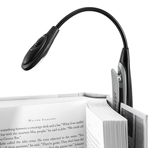 Book Light for Reading in Bed At Night with Sure Grip Clamp, Flexible