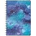 SIIXU Spiral Journal Notebook, B5 Hardcover Colored Daily, Memo Field Note book for Writing, Novelty Unique Design, 136 Pages, Large, Dark Blue, Star Rover