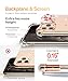 GVIEWIN Floden Lite Series Case Compatible with iPhone 11 Pro Max 6.5 Inch 2019,Clear Flower Design Soft & Flexible TPU Slim Shockproof Bumper Protective Floral Cover Case (Peach Blossom/Pink)