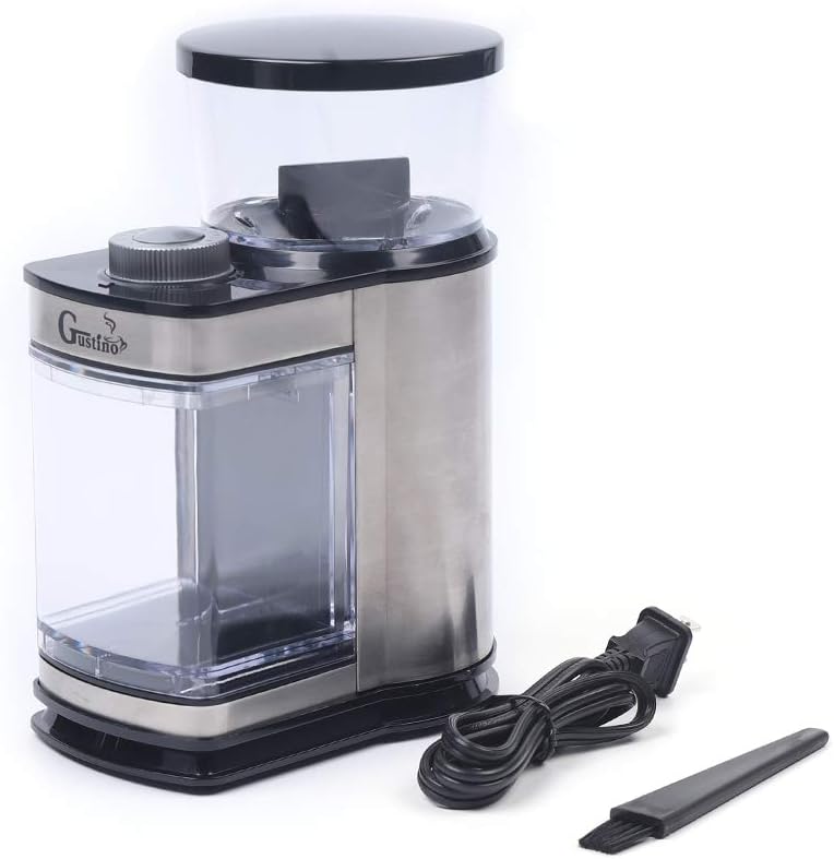 Electric Coffee Grinder, Stainless Steel Burr