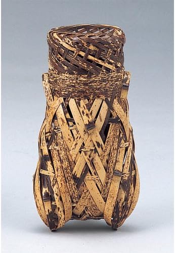 Amazon Co Jp 花籠 掛花入 トラ竹セミ 約r7 7xw10 4xh 2cm 茶道具 茶道 抹茶 華道 ホーム キッチン