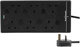 PRO ELEC PELB1946 10 m 6 Way Individually Switched Surge Protected Extension