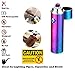 Novelty Wares Innovative Flameless Plasma X Beam Lighter - Rechargeable - Restructured - Pipes - Bowls - Cigars - Windproof - Waterproof- Neon Rainbow | Blue | Gun Metal | Matte Black (Neon)