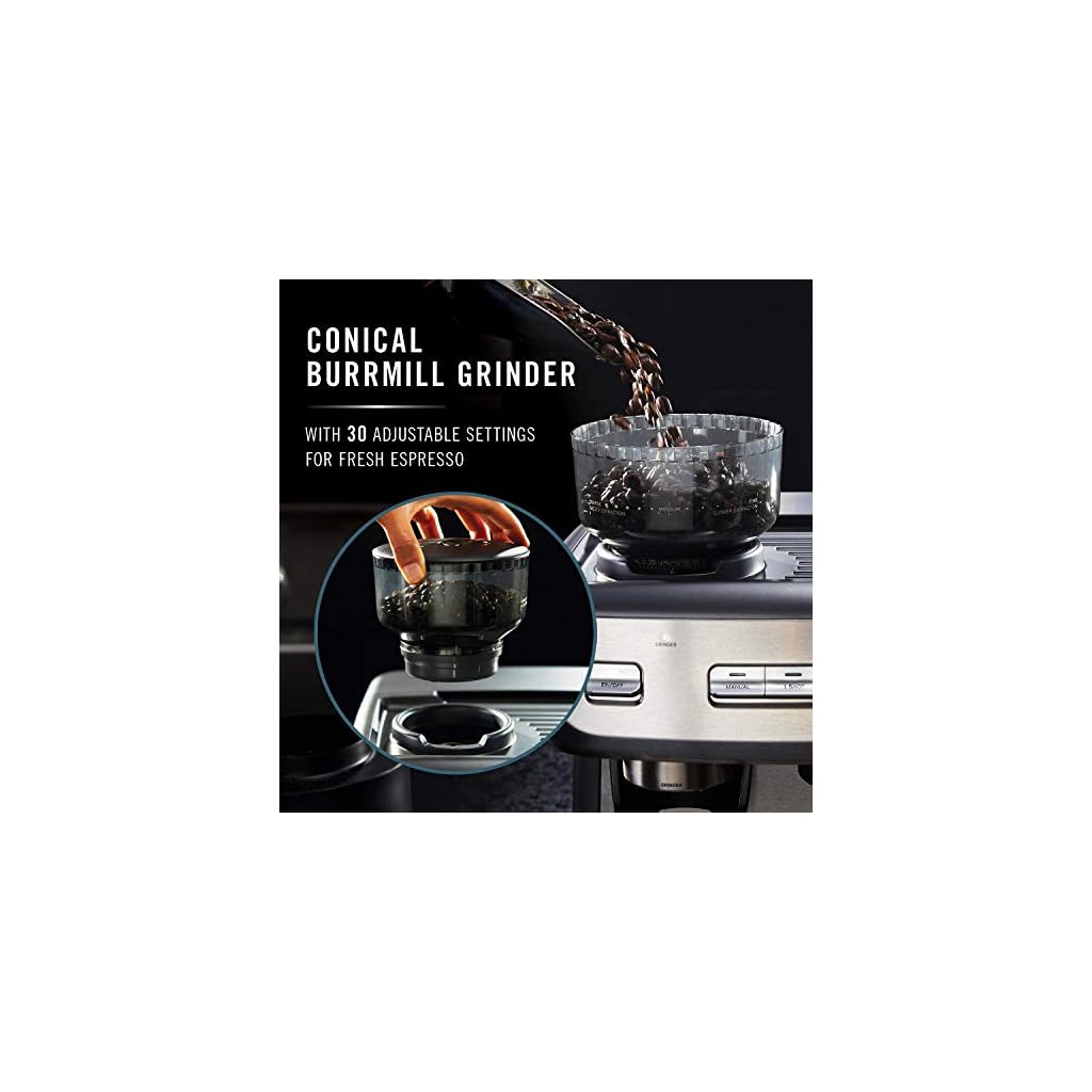 Calphalon BVCLECMPBM1 Temp iQ Espresso Machine with Grinder and Steam