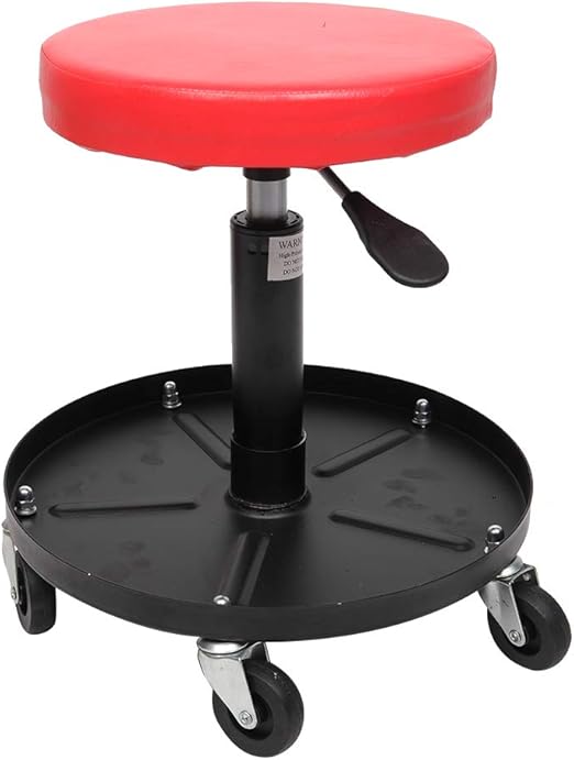 Pneumatic Work Chair Adjustable Mechanics Rolling Creeper Seat Stool