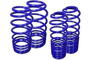 MORAKOT RACING Compatible/Replacement For 1990-1997 Honda Accord Suspension Lowering Spring Blue (90-93 Front -2.1" / Rear -1.7") (94-97 Front - 2" / Rear - 1.4" Drop)