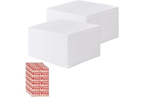 Jalzdieod for Protection Dishes Cup 120-Packing Moving Supplies, 100 Cushion Foam Pouches 8 X 10, with 20 Fragile Stickers