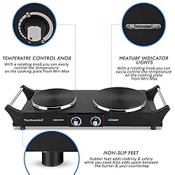 Techwood 1800W Hot Plate Portable Electric Stove