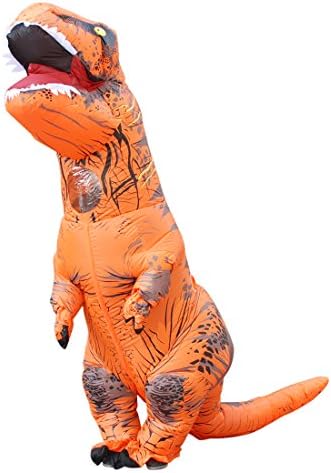 BIGPETS Inflatable Adult Dinosaur T-Rex Costume Suit Fancy Dress Halloween