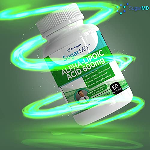 Dr. Ergin's SugarMD Alpha Lipoic Acid for Nerve Support. Super Potent