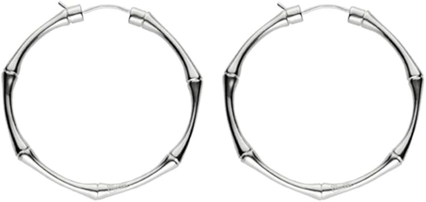 gucci bamboo earrings silver