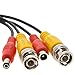 Cables Direct Online 100FT Black Premade BNC Video Power Cable Extension Wire for CCTV, Security Camera, DVR, Surveillance System, All in One Plug & Play Cord