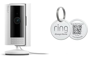 Ring Indoor Cam (2nd Gen), White with Ring Pet Tag