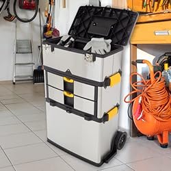 Portable Tool Box - Storage Compartments for