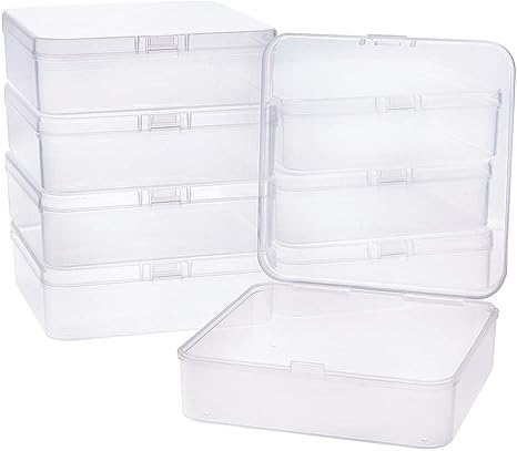Amazon Benecreat 8個11 5x11 5x3 5cm正方形小物収納ケース プラスチックケース ビーズ収納ケース パーツ収納ボックス 小物 収納ボックス クリア 収納ケース ボックス オンライン通販
