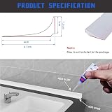 Zayejod 1M Wide Silicone Shower Tray Sealing Strip 4.5cm Bath Edging Trim view 2