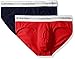 Calvin Klein Men's Underwear Modern Cotton Stretch Hip Briefs, Oriole/Tuscan Navy, Medium