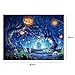 Vktech Halloween Pumpkin 5D Full Round Diamond Painting DIY Needlework Cross Stitch Set 16 x 12 inch