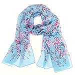 Wrapables Lightweight Floral Spring Chiffon Scarf